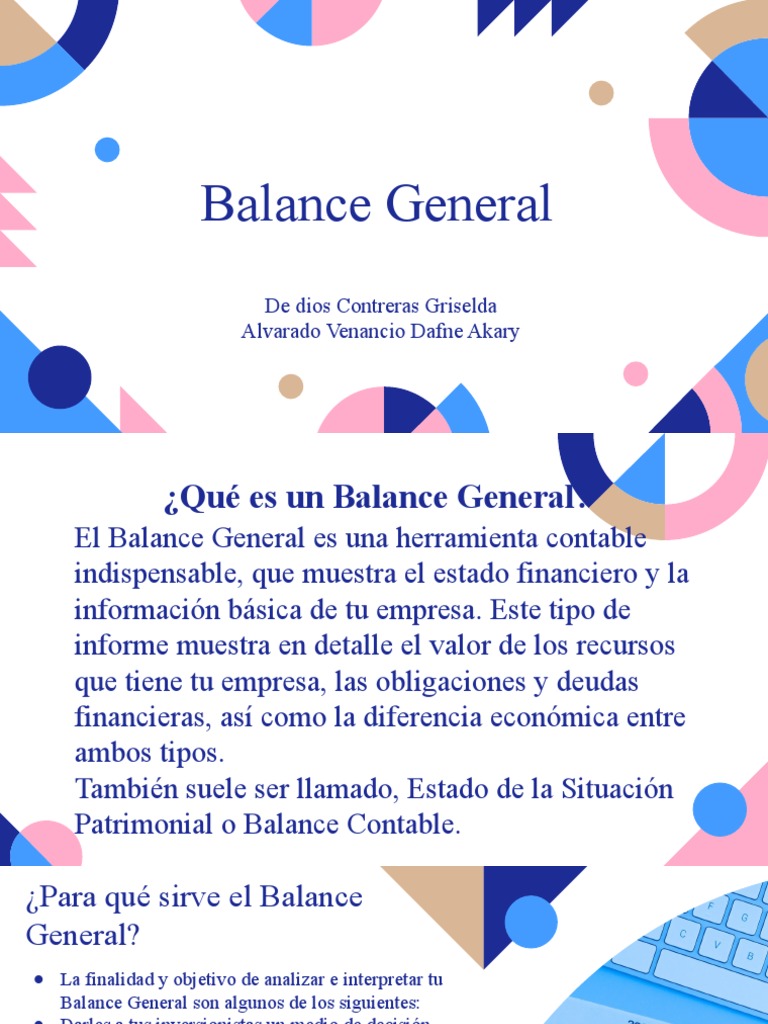 Balance General | PDF | Hoja de balance | Contabilidad