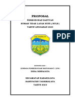 Proposal: Permohonan Bantuan Rumah Tidak Layak Huni (RTLH) Tahun Anggaran 2024