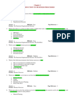 Multiple Choice Questions: Introduction To Business Processes