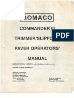 Gomaco Operator