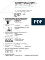 Soal Pjok Kelas 1 Semester 2 Kurikulum Merdeka