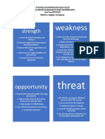 Dawit Sisay SWOT Anaysis Assignment 2