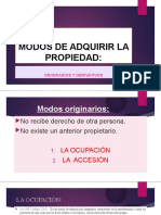 Modos de Adquirir La Propiedad