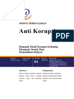 Modul 4. Dampak Masif Korupsi Terhadap Ekonomi, Sosial, Dan Kemiskinan Rakyat