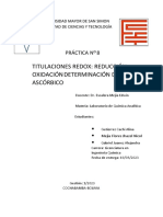 Titulaciones Redox: Reducción-Oxidación Determinación de Ácido Ascórbico