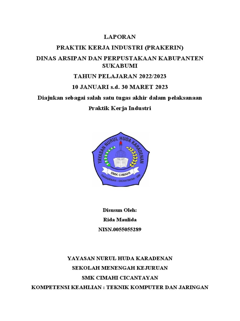 Laporan SMK Rida 1 | PDF
