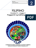 Filipino2 - q4 - CLAS2 - Paggamit NG Salitang Kilos - v4 MAJA JOREY DONGOR