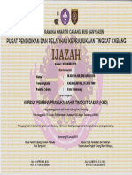 029 Ijazah KMD Pauzul Azim PDF