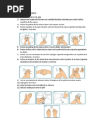 Pasos para un correcto lavado de manos | PDF | Mano | Higiene