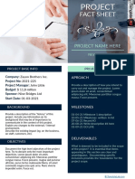 Project Fact Sheet Template