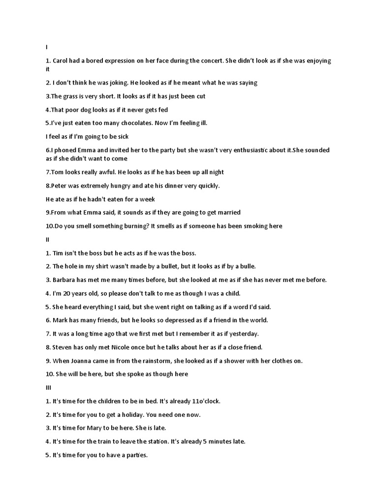 As If, As Though | PDF