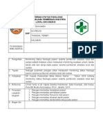 7.7.1.4 B. SOP Monitoring Status Fisiologis Pasien Selama Pemberian Anastesi Lokal Dan Sedasi