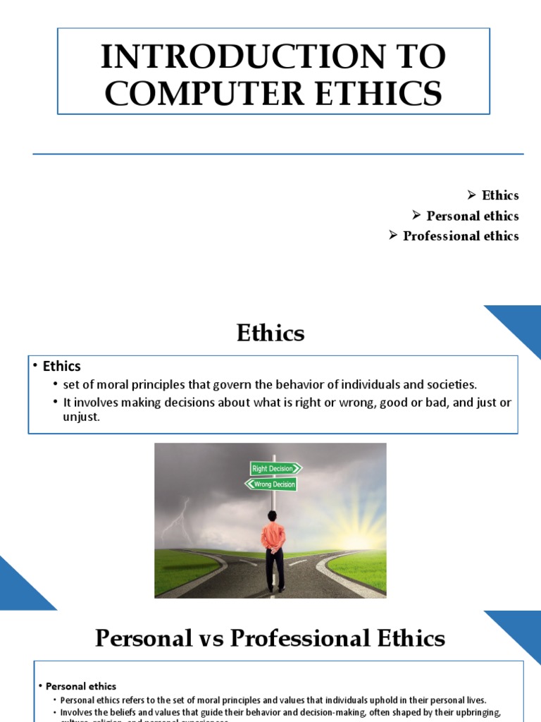 Computer Ethics for Professionals | PDF