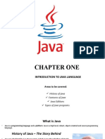 Chapter 1 - Introduction To Java Language