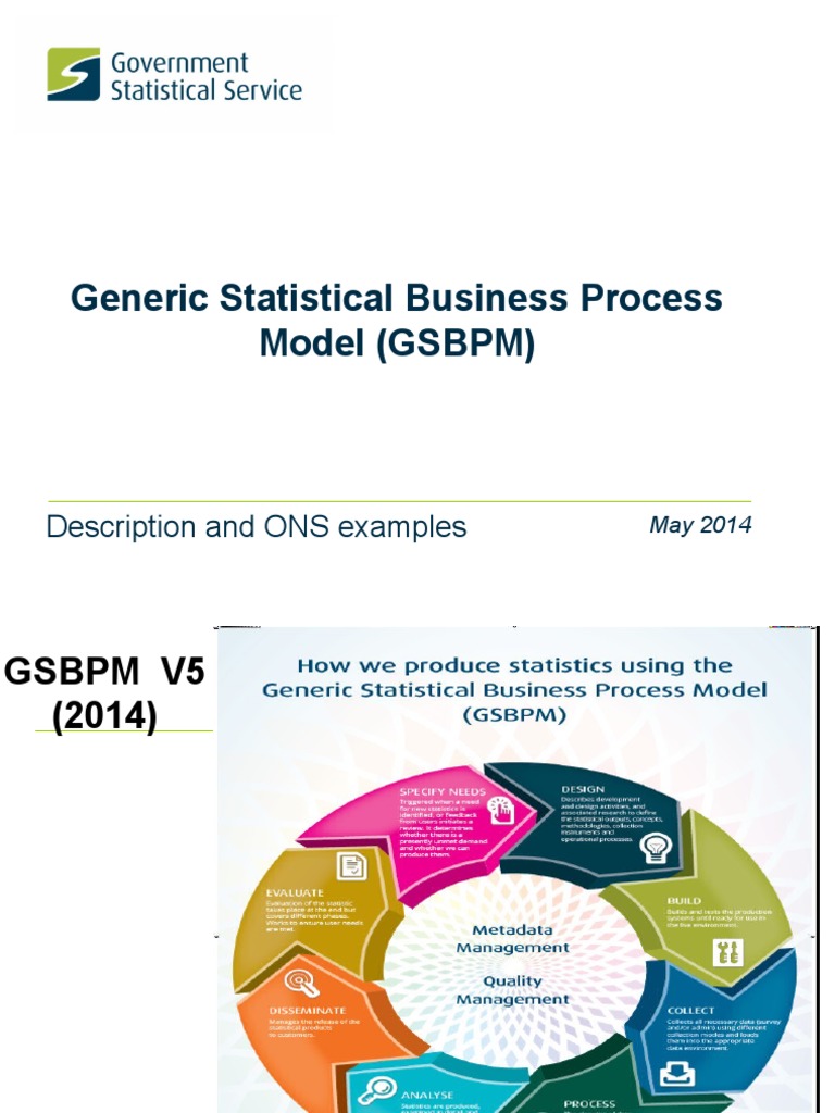 GSBPM Overview and ONS Applications | PDF | Statistics | Data