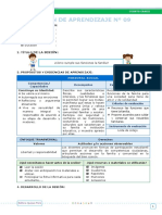 Sesiones de Aprendizaje - EDA III Semana 2 - Editora Quipus Perú