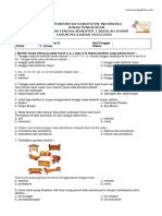 Soal Tematik Kelas 5 Tema 2 Mapel SBDP