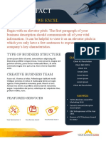Business Fact Sheet Template TemplateLab.com