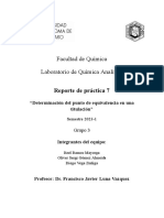 Practica 7 Determinación Del Punto de Equivalencia en Una Titulación