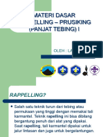 Materi Dasar Rappelling Prusikking Dan Panjat Tebing