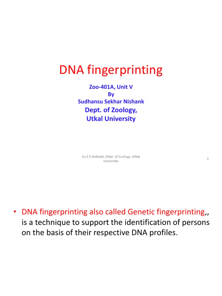 DNA Fingerprinting Essentials | PDF | Microsatellite | Dna Profiling