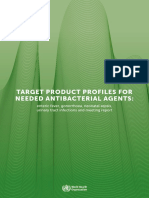 Target Product Profiles For Needed Antibacterial Agents