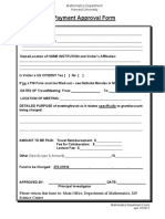 Sample Payment Approval Form
