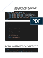 PHP Filehandling