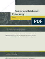 Diffusion and Materials Processing