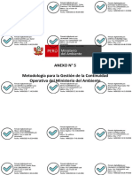 ANEXO 5 PCO - Metodologia para La Gestión de La Continuidad Operativa Del Ministerio Del Ambiente