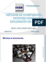 Metodos de Investigacion, Patrones Hematicos y Signos Cadavericos