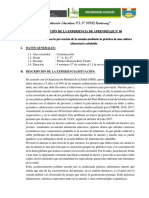 Experiencia de Aprendizaje #08 - 3° Grado