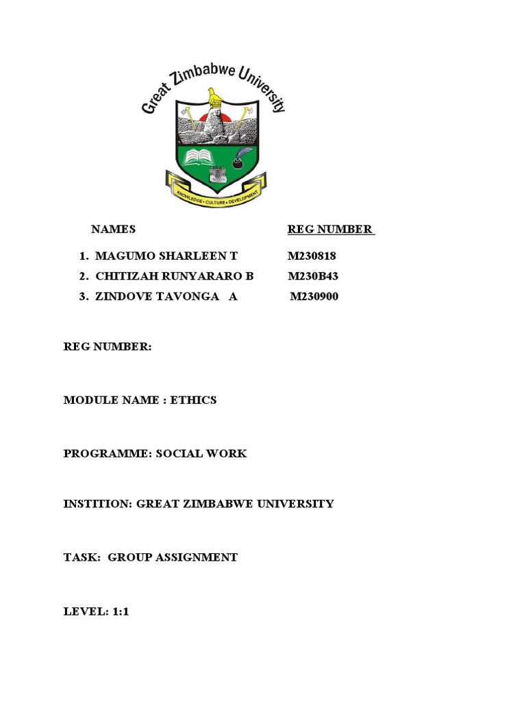 The Council of Social Workers Zimbabwe | PDF | Social Work