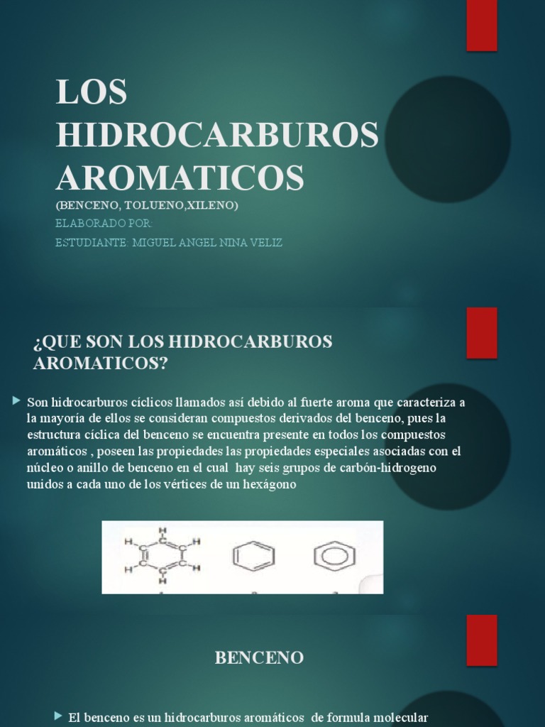 Los Hidrocarburos | PDF | Benceno | Tolueno