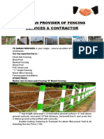 TS Saran Provider of Fencing Services
