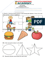 4th Quarter Exam Math With Integration in Science