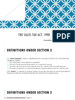 Sales Tax Act, 1990 (Definitions)