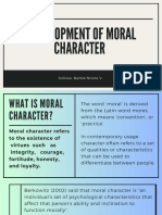 DEVELOPMENT of Moral Character