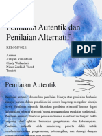 Penilaian Autentik Dan Penilaian Alternatif