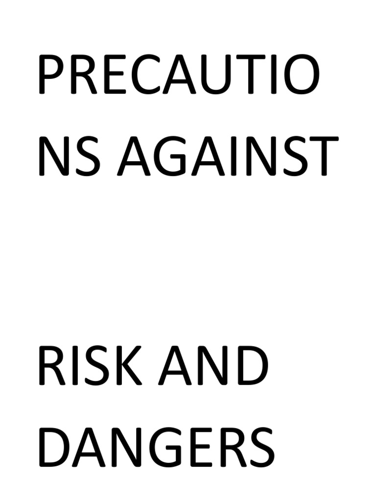 Precautions Against Risk and Dangers in Mountaineering PDF
