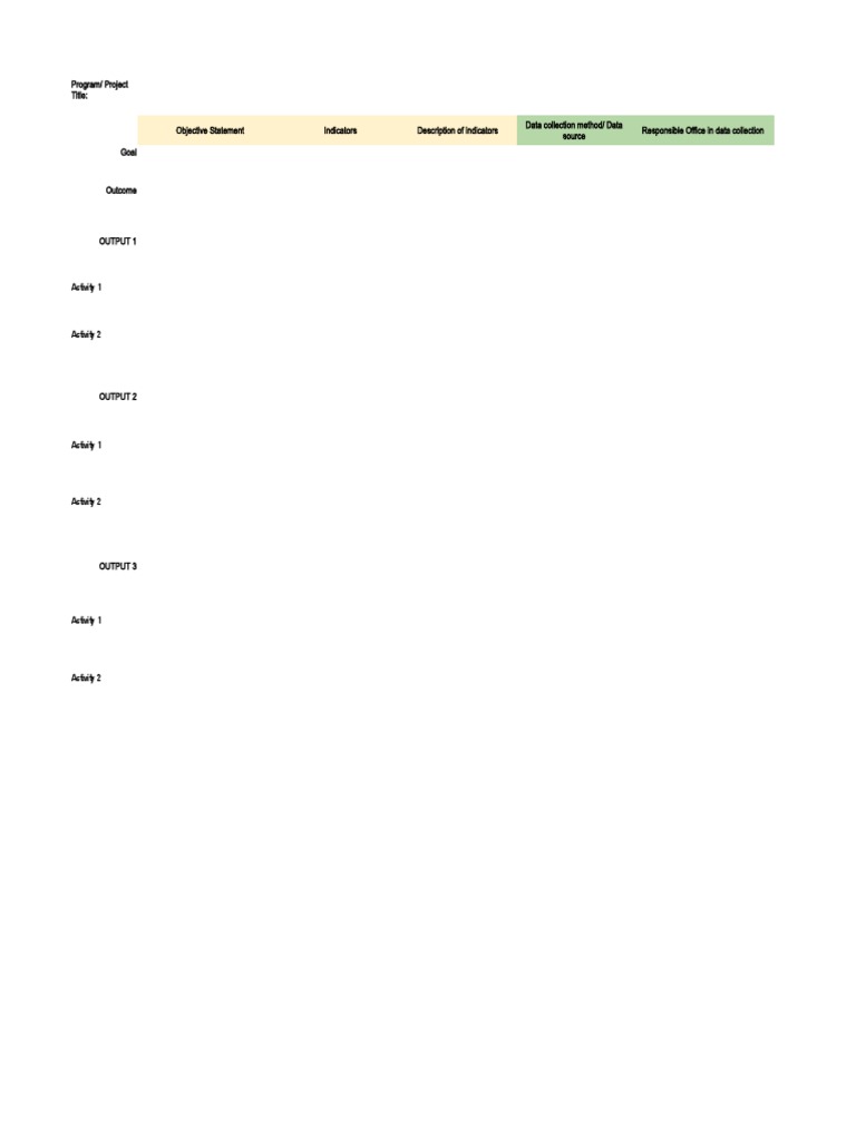 M E Plan Template PDF