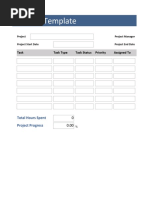 Multiple Project Tracking Template 02