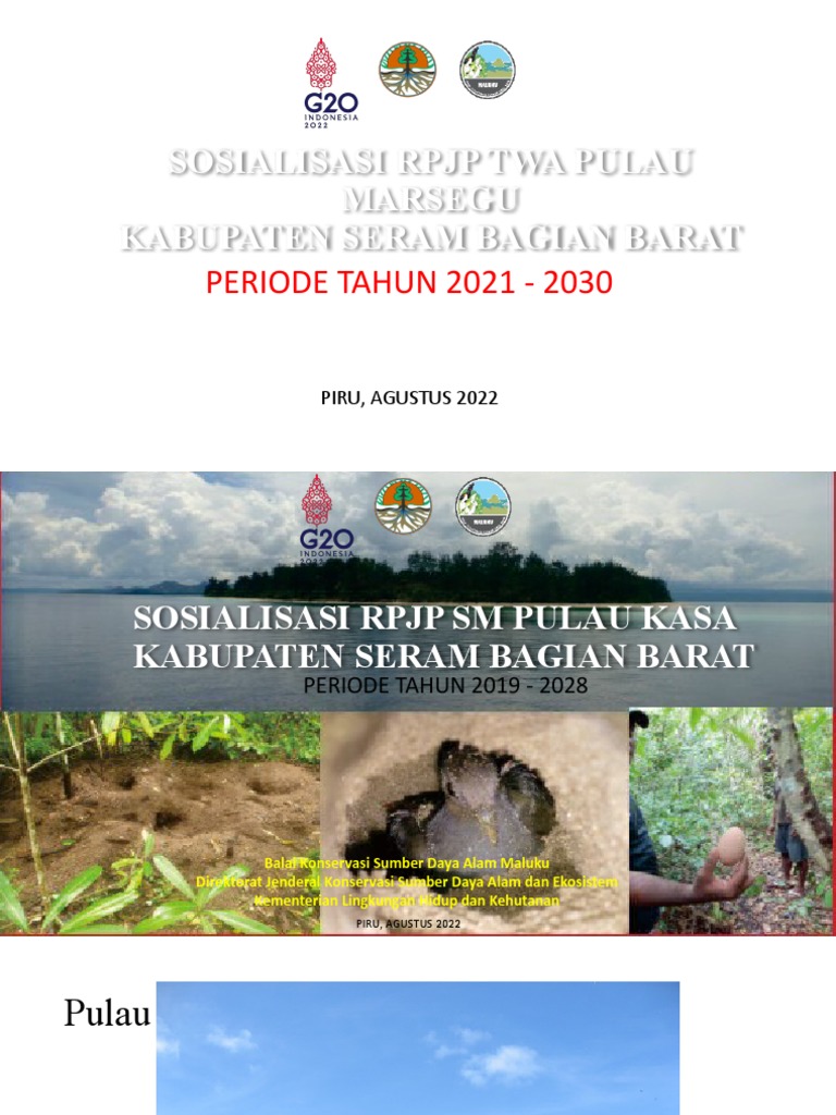 Sosialisasi RPJP Pulau Marsegu 2021-2030 | PDF