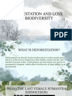 DEFORESTATION AND LOSS OF BIODIVERSITY (Autosaved)