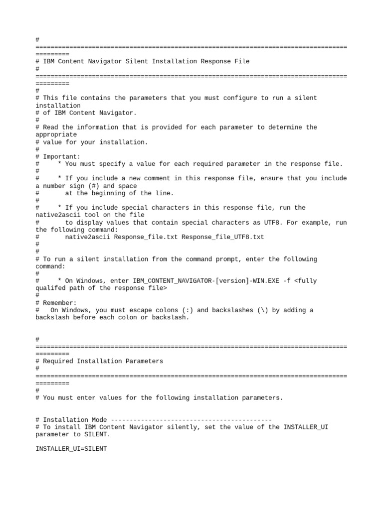 Git Silent Install Parameters Definition