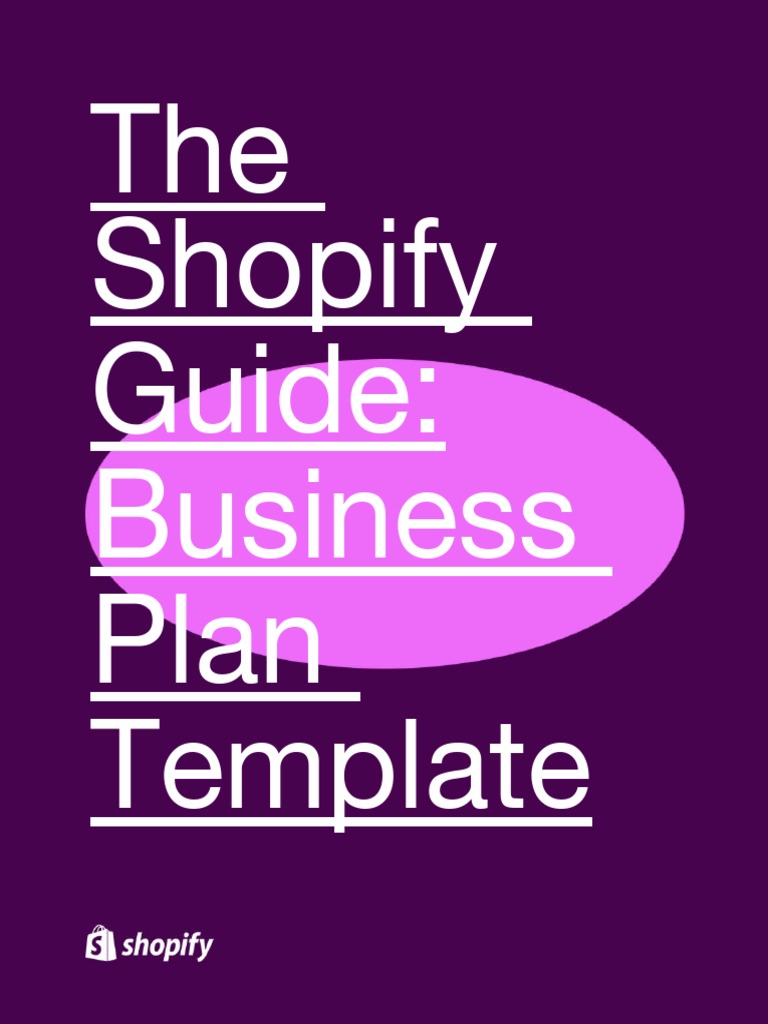Shopify Business Plan Template Guide | PDF | Marketing | Social Media ...