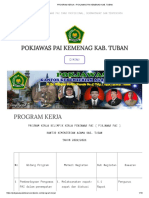 Program Kerja - Pokjawas Pai Kemenag Kab. Tuban