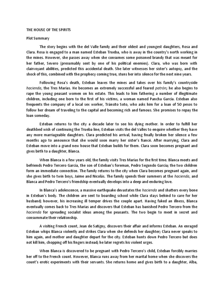 The House of The Spirits PDF