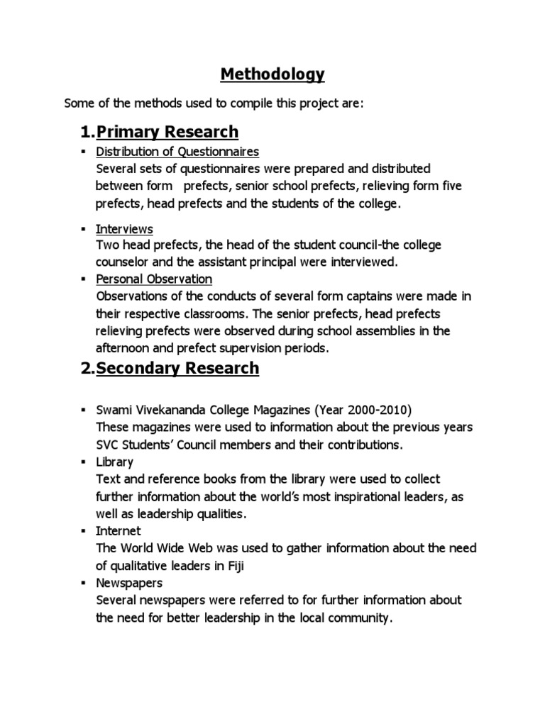 Methodology | PDF