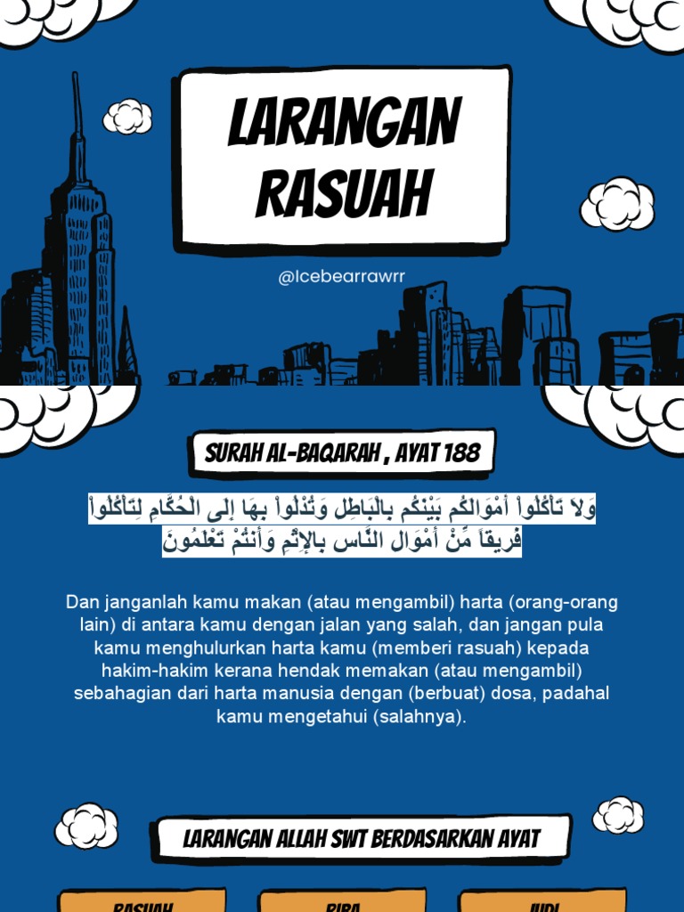 Larangan Rasuah dalam Islam | PDF